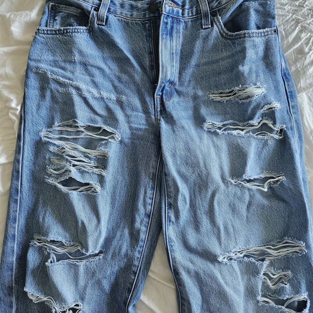 Levi's Women's Distressed Baggy Dad Jeans